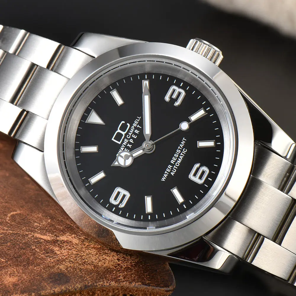 

Watches For Man Dwayne Campbell Watch NH35 Movement Sapphire Glass Blue Luminous Automatic Movement Men Mechanical Watches