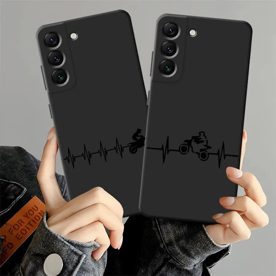 Phone Cover Case for Samsung Galaxy A37 A53 A17 A52 A36 A25 A16 A23 A06 A57 A15 A73 A55 A12 A13 A41 A70 A50 Stylish Motorcycle