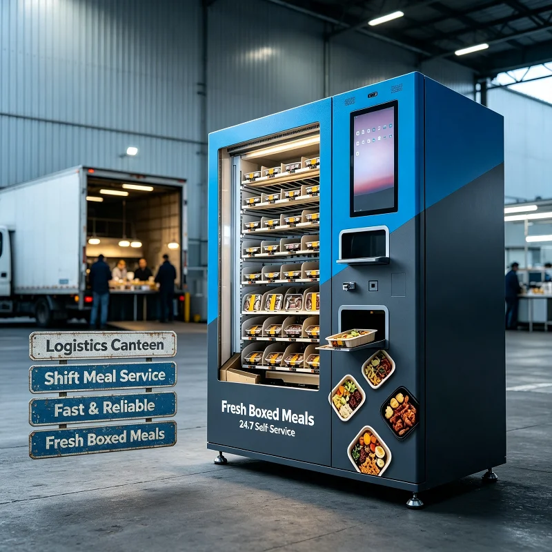 Commercial Vending Machine - Heißspeisen-Verkaufsautomat Intelligenter Mahlzeiten-Servierkiosk Automatisierte Ausgabegeräte für