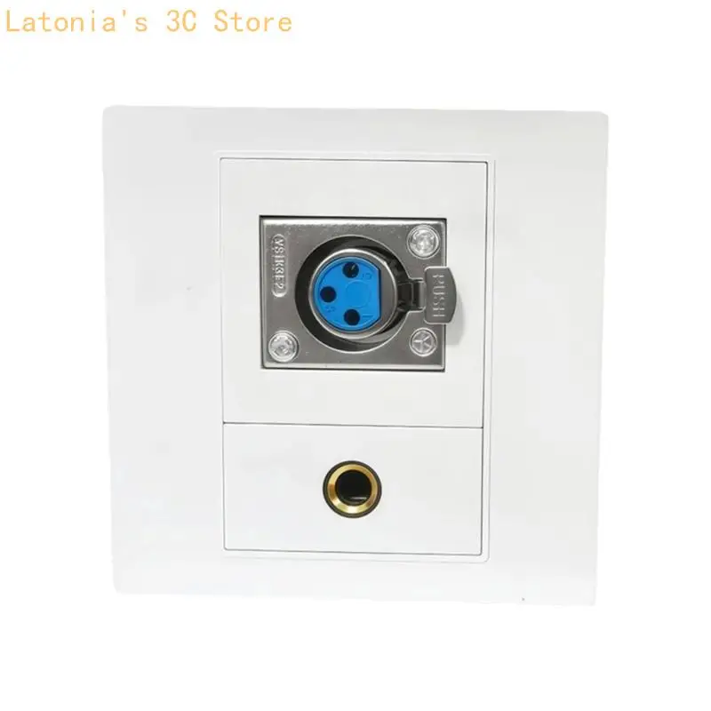 XLR/Speakon 6,35 mm Wandplatten-Buchsenleiste XLR/Speakon und 6,35 mm Buchse X3UB – Detail 4