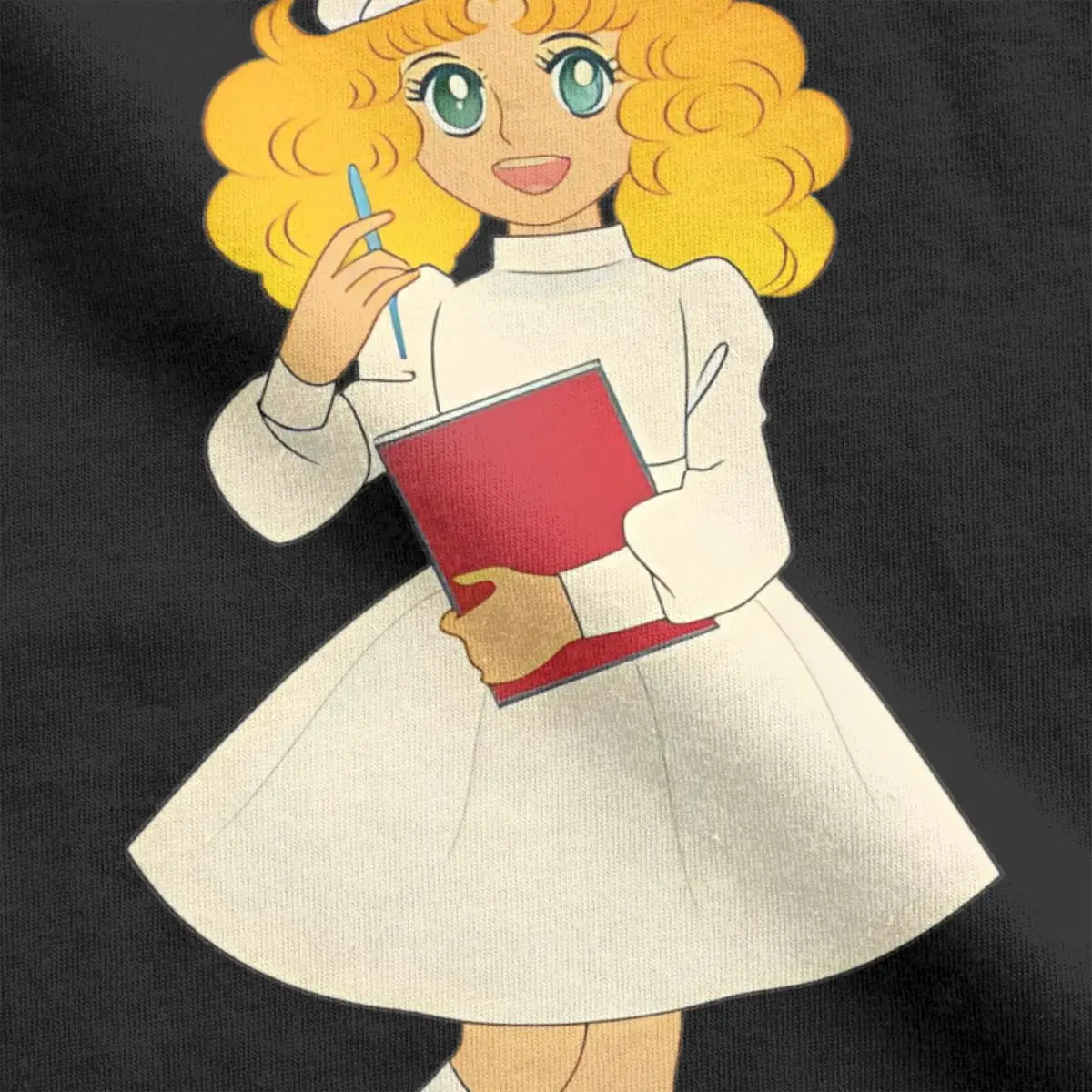 Kawaii Nurse Manga Cartoon Anime T Shirt Men Women Pure Cotton Vintage T-Shirt Candy Candy Tees Short Sleeve Tops Plus Size