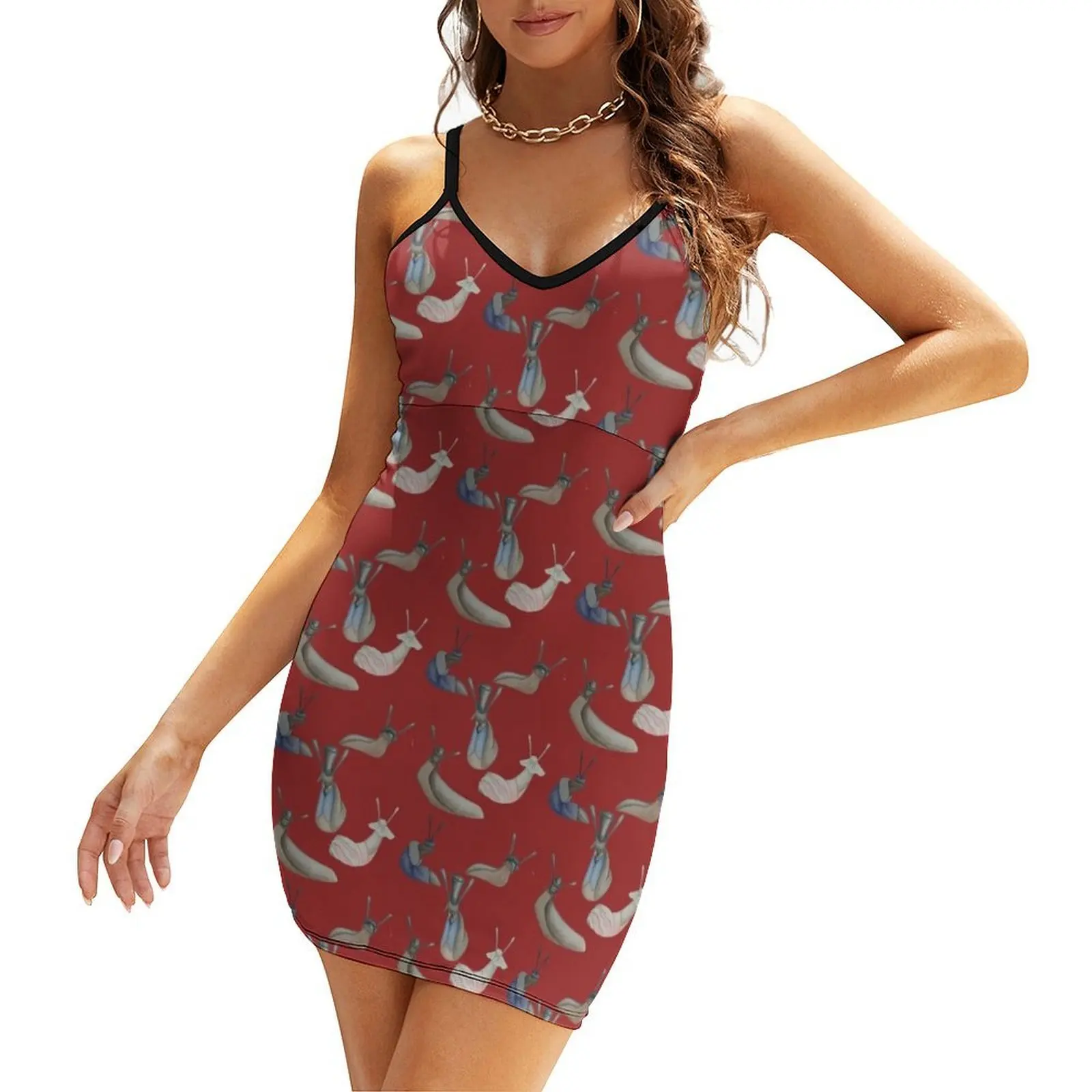 

Slugs in fancy dress Sling Dress Beachwear women's fashion dresses sexy short dresses daring summer dresses womens 2025