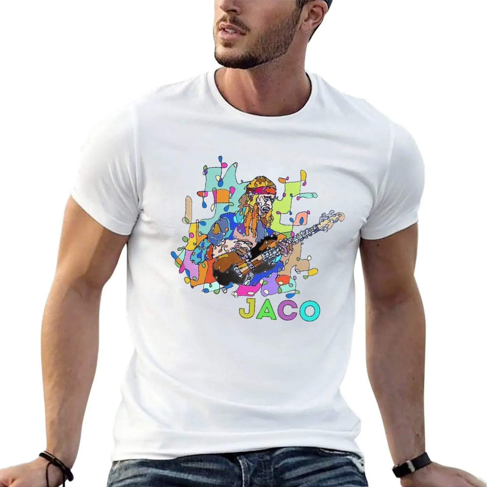 

JACO (Jaco Pastorius) - Jazz Legends Art Series by Hristo Vitchev T-Shirt funny t shirts cotton g man t shirts for men T-Shirt