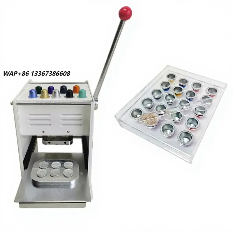 High Quality Semi-Automatic 6-Hole Cup Sealing Machine for Empty Coffee Capsules Food Packing Paper Packaging