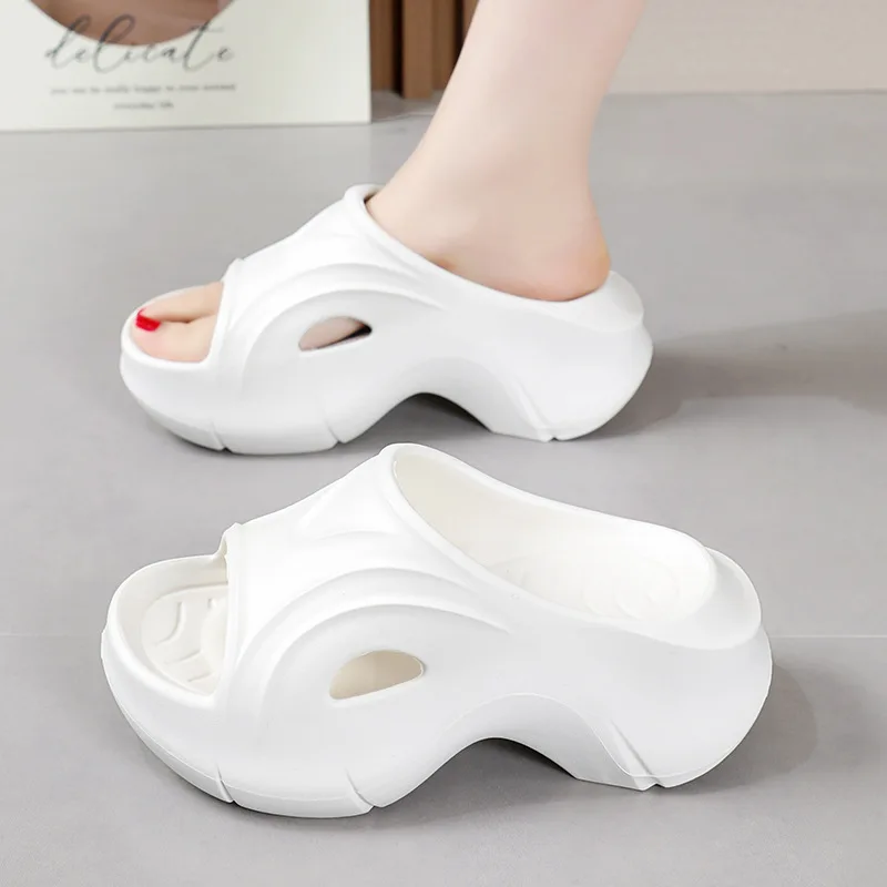 Smile Pop New Super Thick Sole Slippers For Women Outdoor Non-slip Women Sandals Arch Support Women Slippers Fashion EVA Shoes