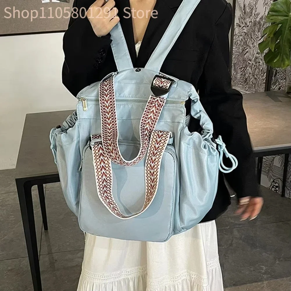 Lightweight Travel Backpack Women's Double Shoulder Bag Portable Handbag Storage Bag for Leisure Scenarios Chinese Production