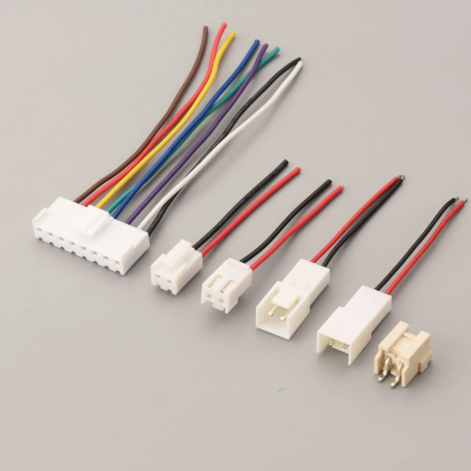 5PCS  0.8 1.0 1.25 Pitch Internal External Wire Harness Custom Terminal Cable Wiring Loom
