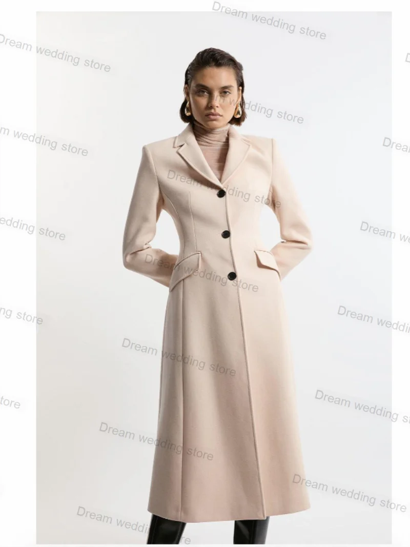 

Cashmere Wool Women Suit 1 Piece Blazer Long Overcoat Formal Office Lady Jacket Wedding Tuxedos Customized Coat Prom Dress