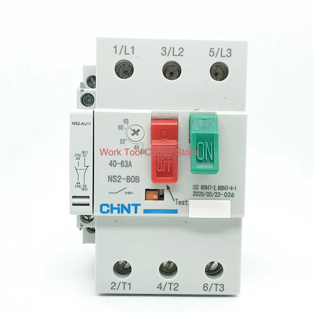 Original Electric AC Motor Starter NS2-80B Three-phase Soft Start For Water Pump Auxiliary Contact NS2-AU11 Engine Protection
