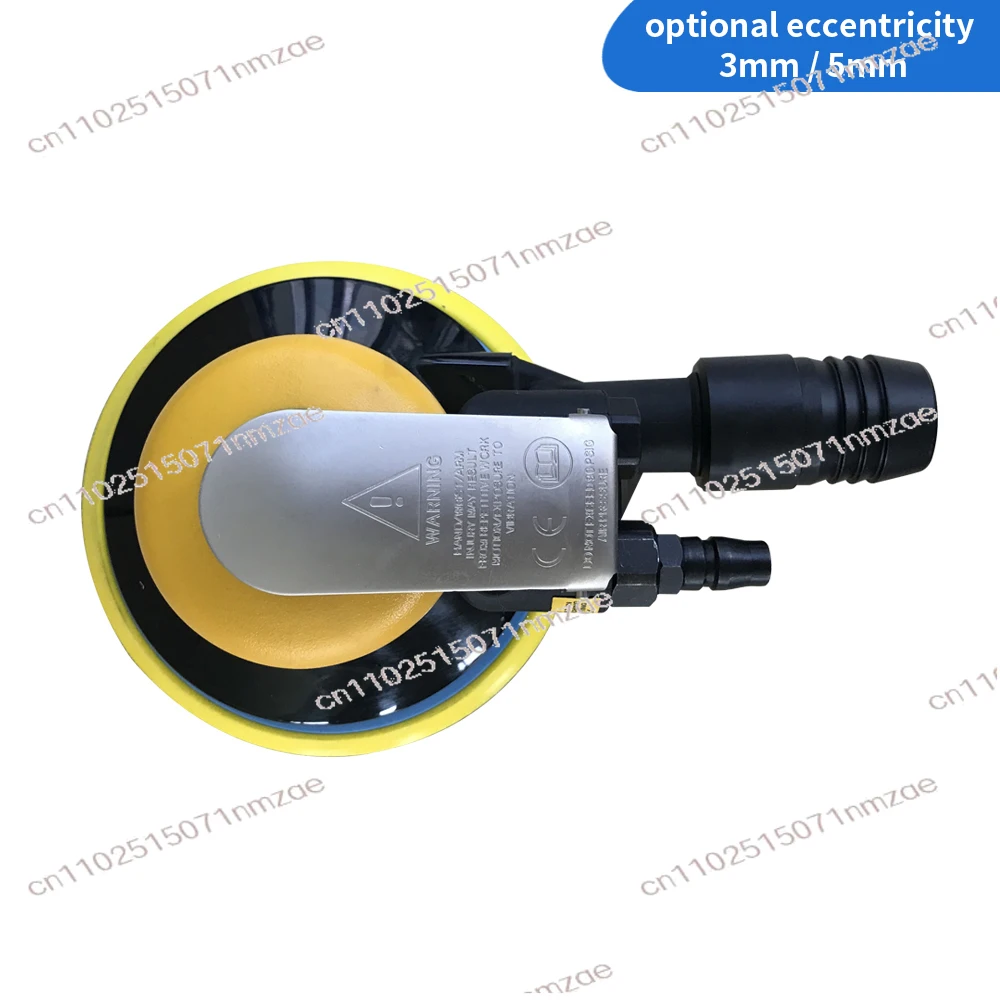 6 Inch 150mm Pneumatic Random Orbital Sander - Dust-Free Vibrating Eccentric Sanding Tool for Professional Finishing