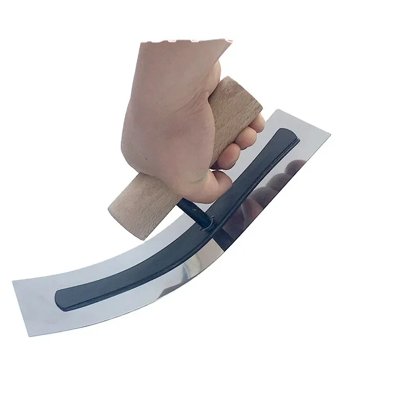 24cm Construction Concrete Scraping Tools Plaster Trowel Stainless Steel Plastering Trowels, Tile Floor Wall Cement Mud Trowel