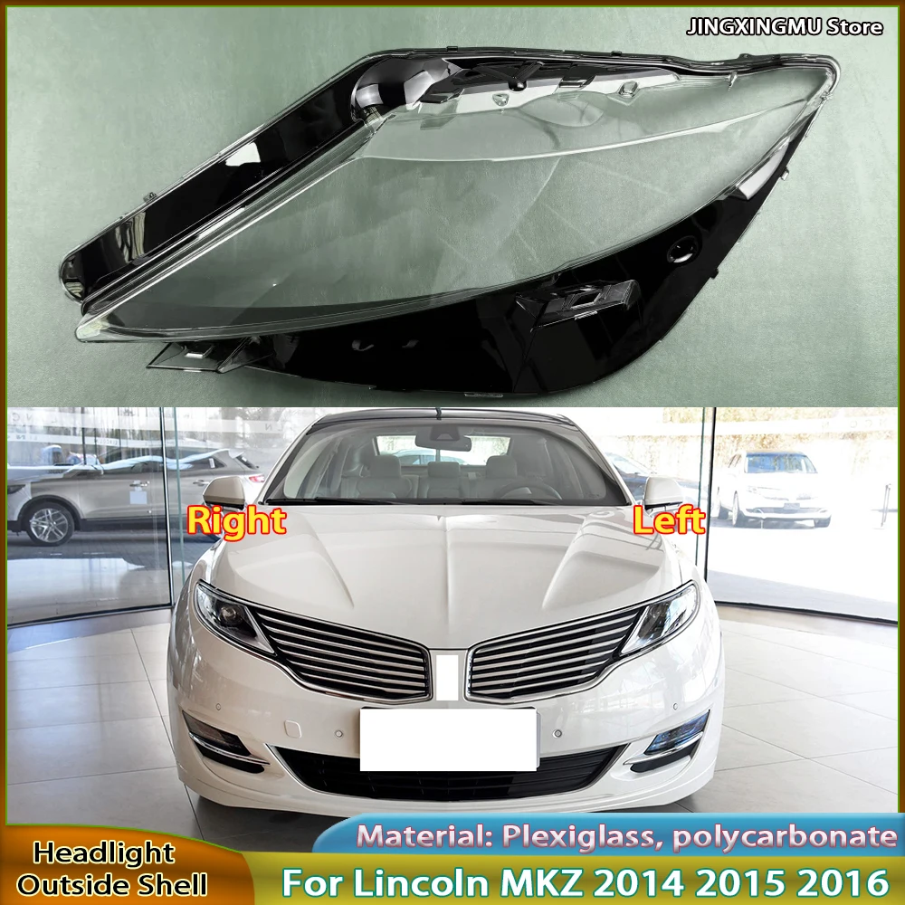 

Headlamp Lampshade Lampcover Head lamp light cover For Lincoln MKZ 2014 2015 2016 Car Front Headlight Lens Cover Auto Shell