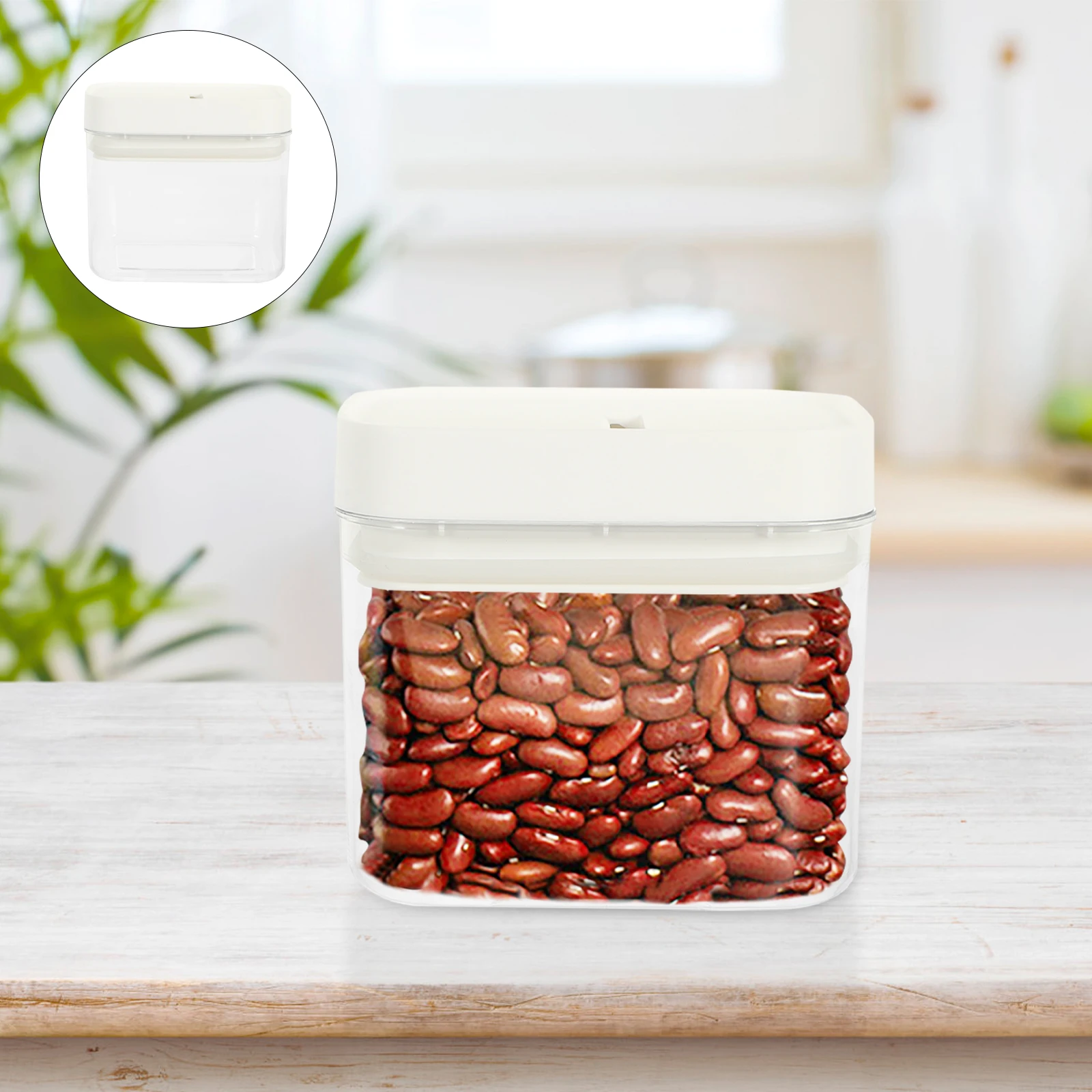 

Airtight Food Storage Bpa Free Plastic Kitchen Cereal Transparent Seal Box For Dry Food Multi-Function Storage Case Household