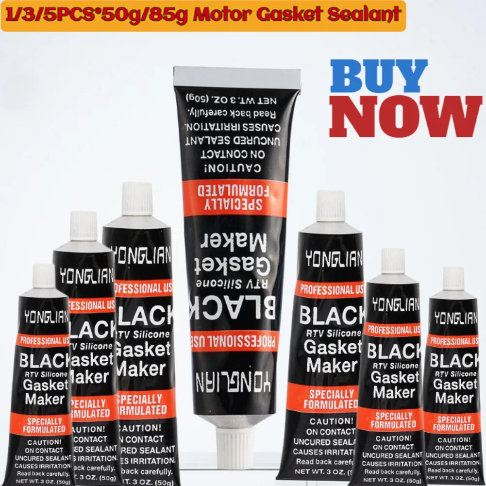 Mastic adhésif pour moteur automobile, haute température, silicone RTV noir, fabricant de joints, colle de voiture, 1 pièce, 3 pièces, 5 pièces, 10 pièces