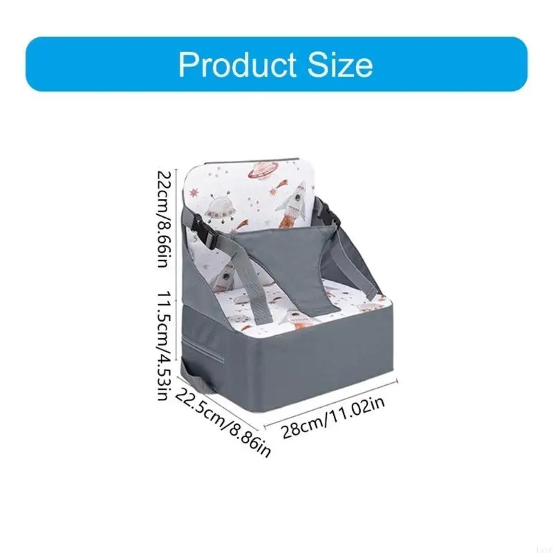 وسادة مقعد معززة بأشرطة قابلة للتعديل L5YF للأطفال تضمن الراحة والثبات