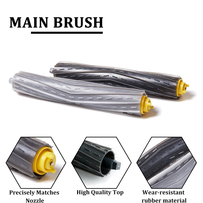 Kit de pièces détachées pour aspirateur iRobot Roomba, brosse latérale, filtre HEPA, brosse principale pour aspirateur iRobot, séries 800 870 880 900 980