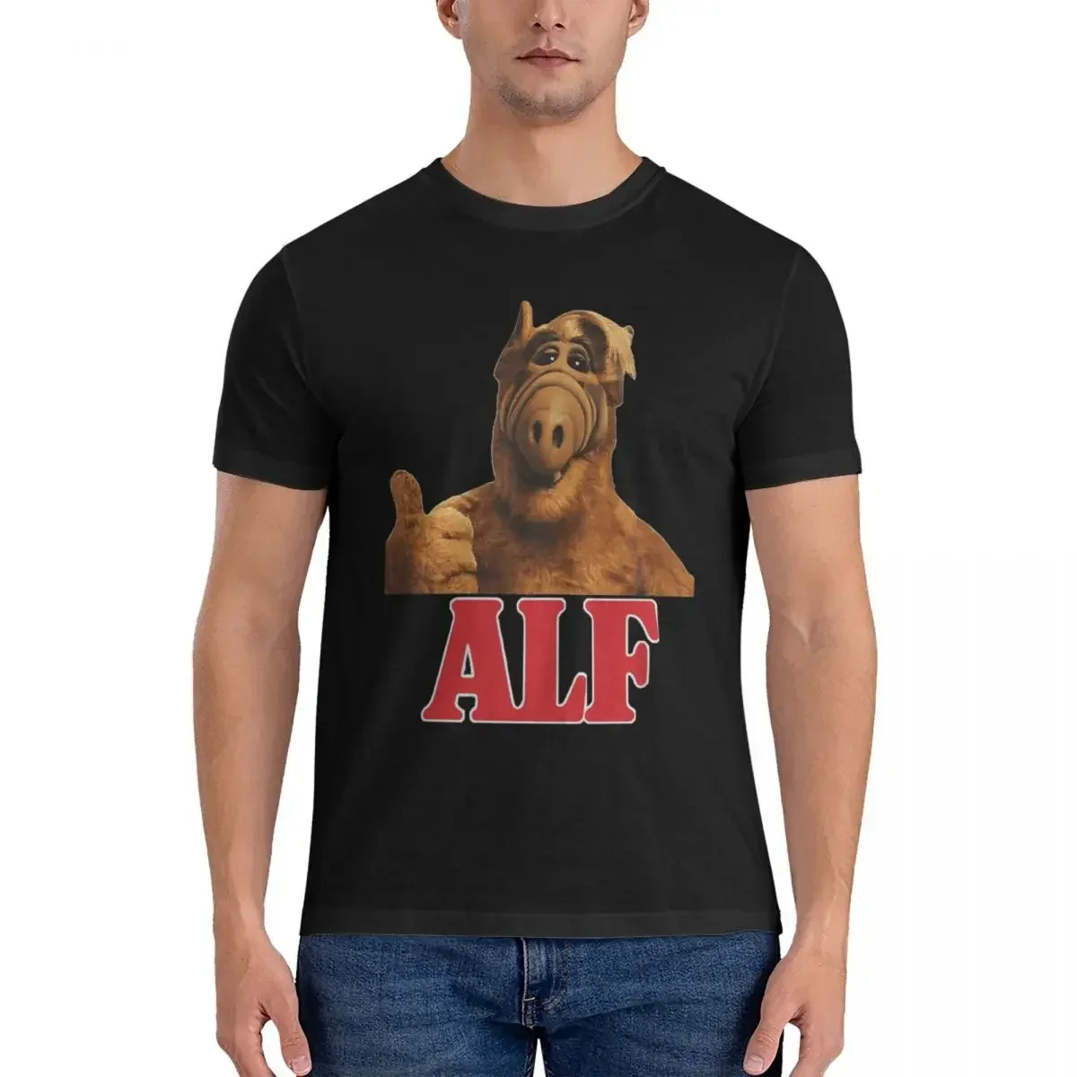 

100% Cotton Alf Classic T-shirt Unisex Classic Oversized T Shirt Men Round Neck Summer Shirts Tops S-6XL