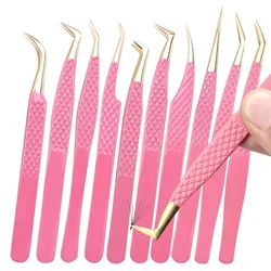 1PC False Lashes Eyelashes Extension Tweezers Mega volume Mink Make Fans Boot isolation Pliers Nail Clips Beauty make up Tools