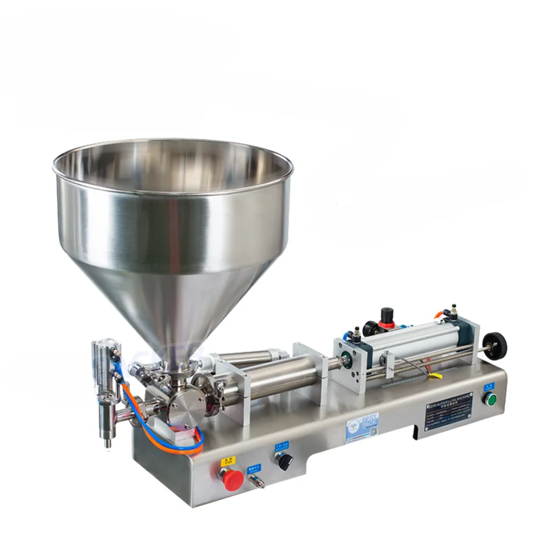 semi - auto lotion bottle cosmetic filler water beverage honey cream piston paste liquid filling machine