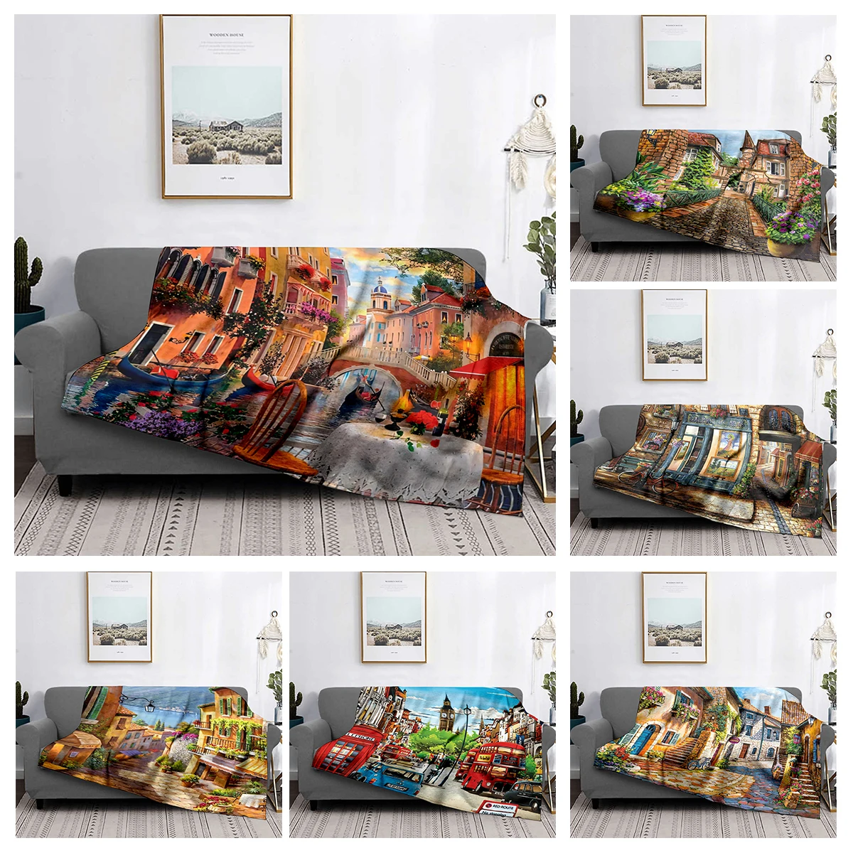 Home decoration plush Sofa blanket Colorful Animal  Bedspread on the bed anime fluffy soft blankets thick blanket for winte