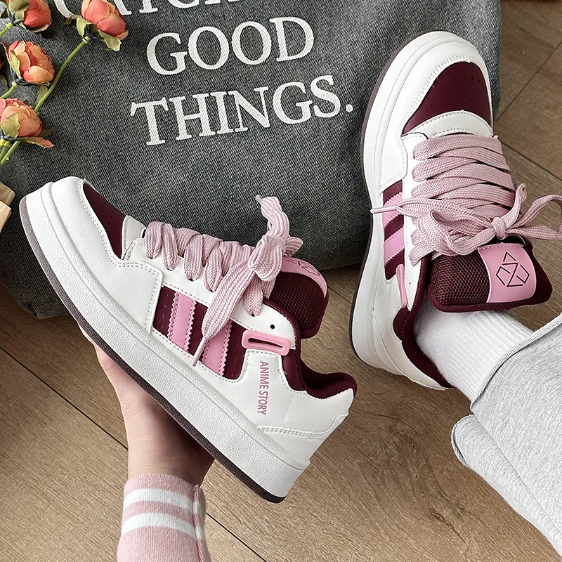 Mode Gestreepte Casual Schoenen Vrouwen Merk Sneaker Antislip Platform Skate Schoenen Paar Comfortabele Lage Top Gevulkaniseerde Schoenen Vrouwen