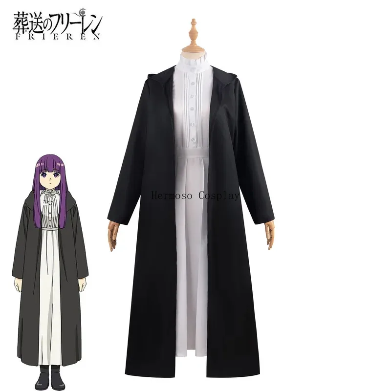 vivi-2025-フェルンコスプレ衣装ウィッグアニメフリーレンビヨンドジャーニーズエンドドレスジャケット制服帽子誕生日パーティー女性