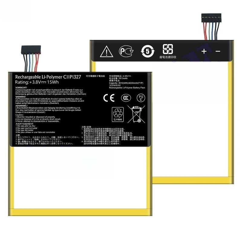High Quality C11P1327 Tablet Battery 3.8V 3910mAh For  Asus Fonepad7 K017 K012 Fonepad 7 FE170CG ME170C FE170 Brand New