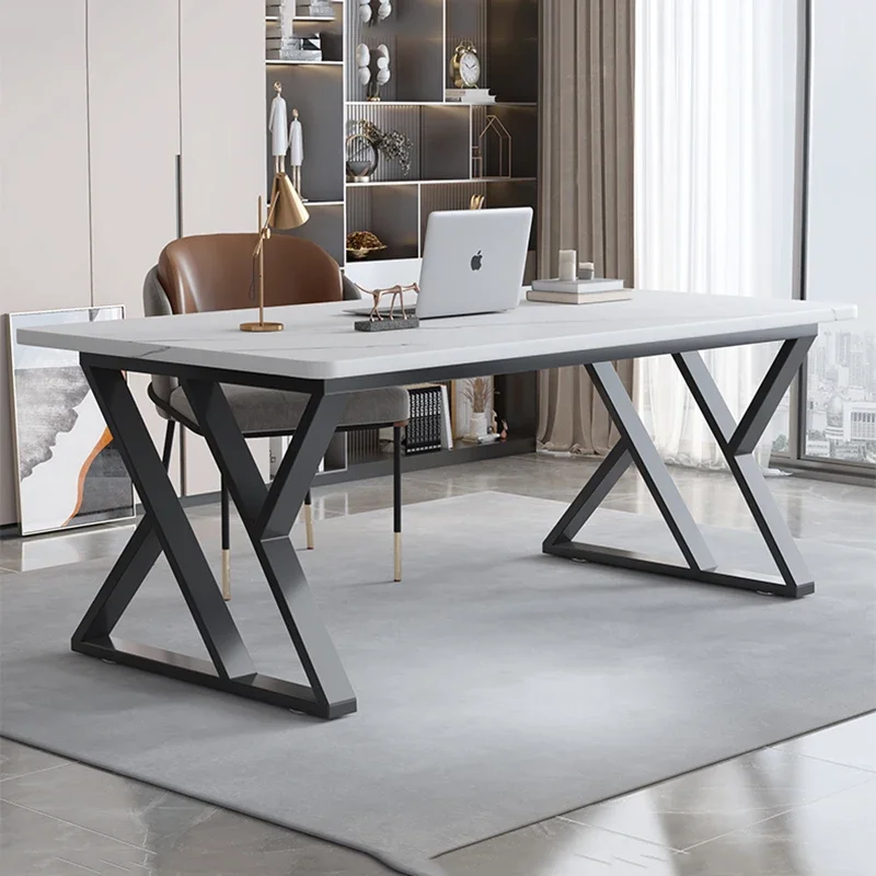 

Home Bedroom Computer Desk Sedentary Coffee Mirror Executive Supplies Desk Gaming Shaped Tavolo Multifunction Home Furniture