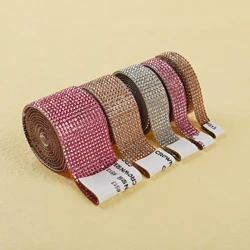 1 Roll Self Adhesive Crystal Rhinestone Sticker Diamond Ribbon DIY Sticker Colorful Rhinestones for Arts Crafts Phone Decor