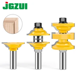 3pcs 12mm 8mm 12.7mm Shank Entry Interior Tenon Door Router Bit Set Ogee Matched R&S Router Bits Carving For Wood