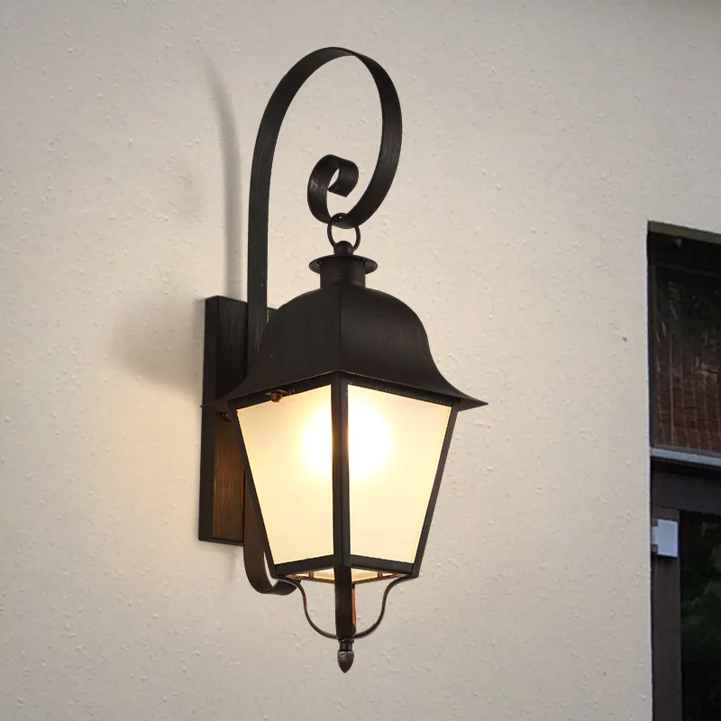 Outdoor Wall Lamp Waterpro Courtyard Lamp Retro Exterior Wall Entrance Balcony Nostalgic Lamps Lampara De Pared