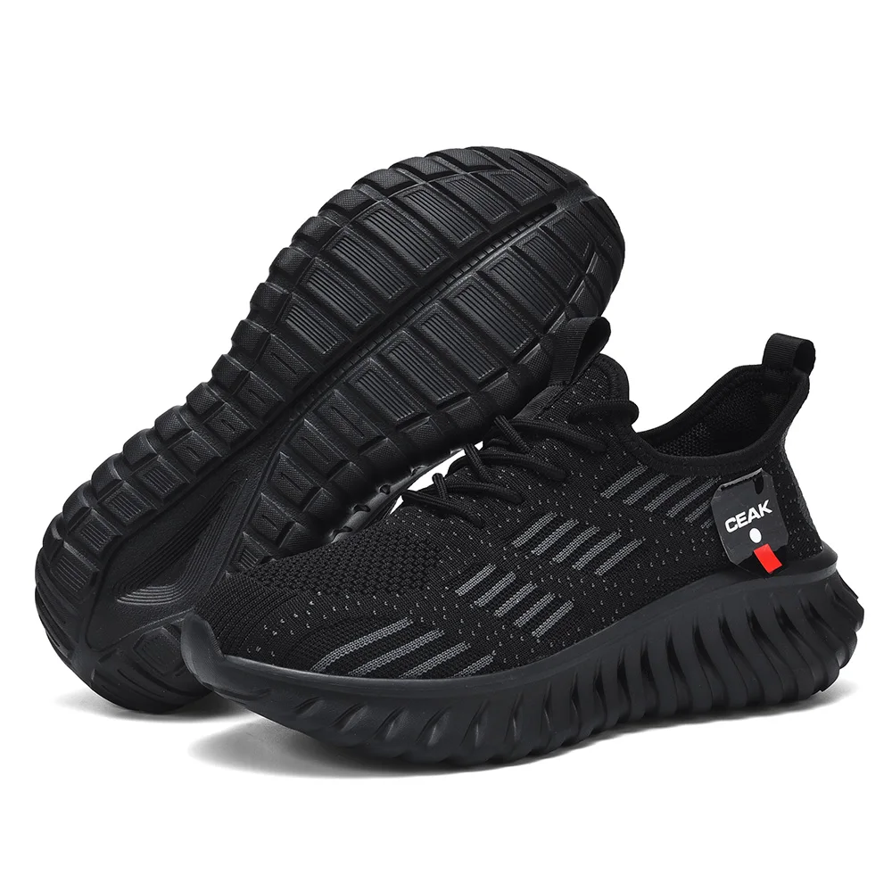 Men's mesh casual sneakers summer soft-sole anti-slip breathable lightweight racing running shoes plus size speed sports shoes