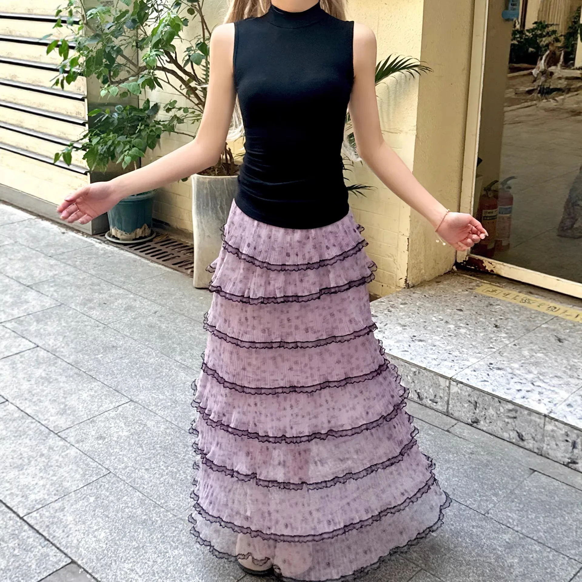 2026 Women Sleeveless Pleated Maxi Dress Elegant Flowy Swing Long Dress Summer Beach Vacation Resort Party Sundress