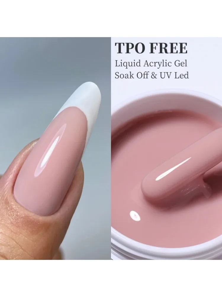 MSHARE Flüssiges Acrylgel Acrygel TPO Free Builder Nagelgel für Nägel Verlängerung Bau Selbstniveau Soak Off UV LED Gel Jar