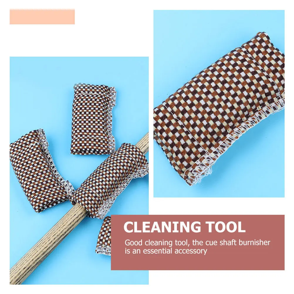 منظف عصا البلياردو، قماش تنظيف السنوكر المرن، حجم صغير، خفيف الوزن، صنعة مثالية، منظف عصا السنوكر #3