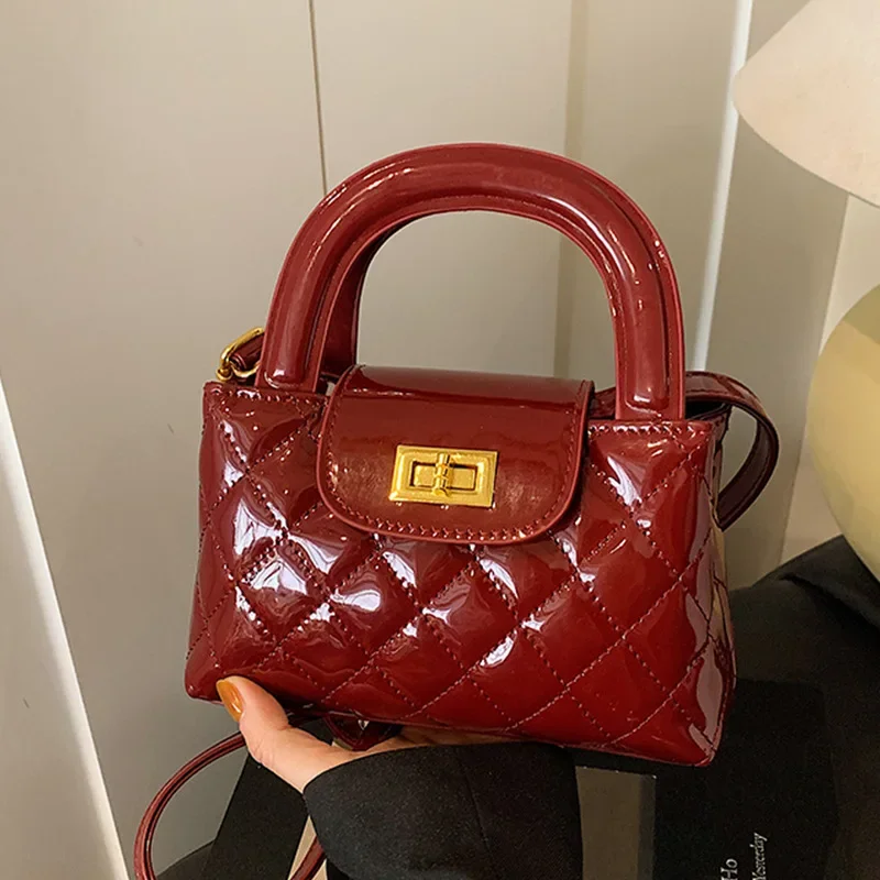 حقيبة كتف مبطنة صيفية لعام 2025 للنساء - محفظة كروس على الطراز الكوري العتيق، حقيبة يد أنيقة بنمط ماسي #2