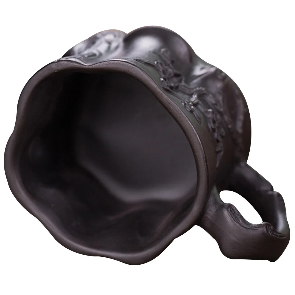 كوب شاي سيراميك بتصميم قديم، متعدد الاستخدام، رقيق وخفيف الوزن، سهل التنظيف، آمن، شكل دائري لفنجان الشاي المزخرف للمنزل والمكتب #5