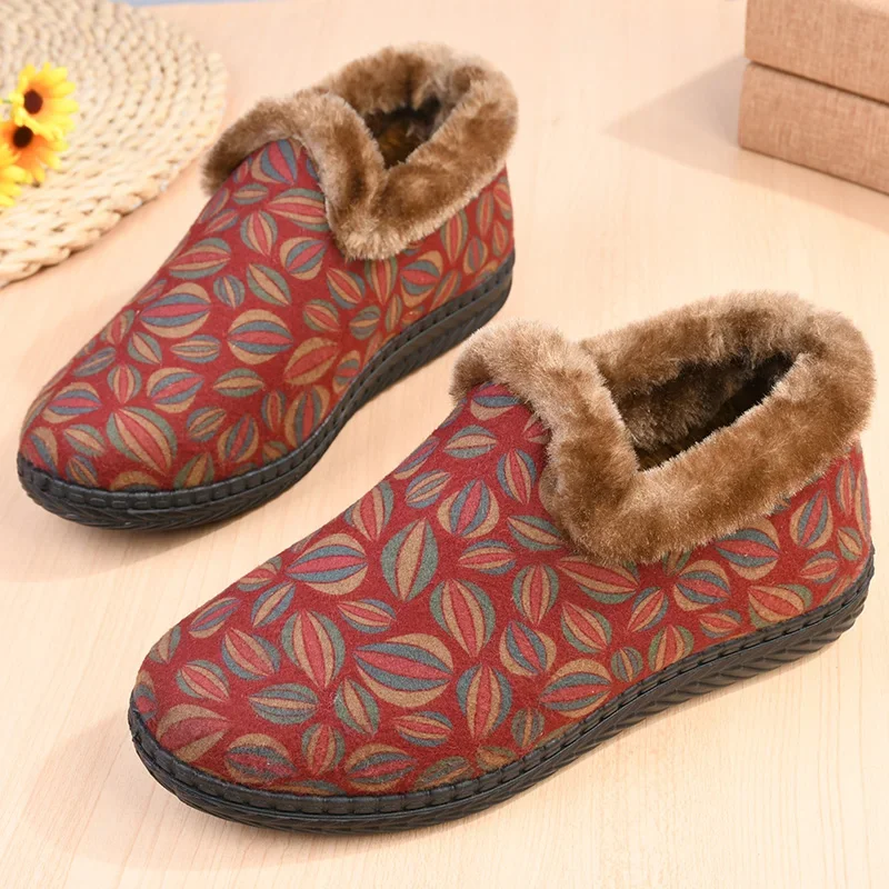 Nuevas botas de invierno para mujer, calzado casual de felpa para caminar al aire libre, zapatillas de algodón cálidas y cómodas, ideales para senderismo, deportes, escalada y nieve.