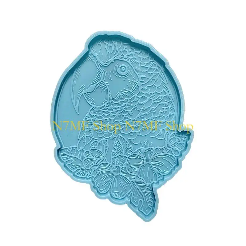 

N7MF Cup Mat Holder Mold Turkey Resin Mold Resin Mould Turkey Epoxy Casting Mould for Holiday Cup Mat Making