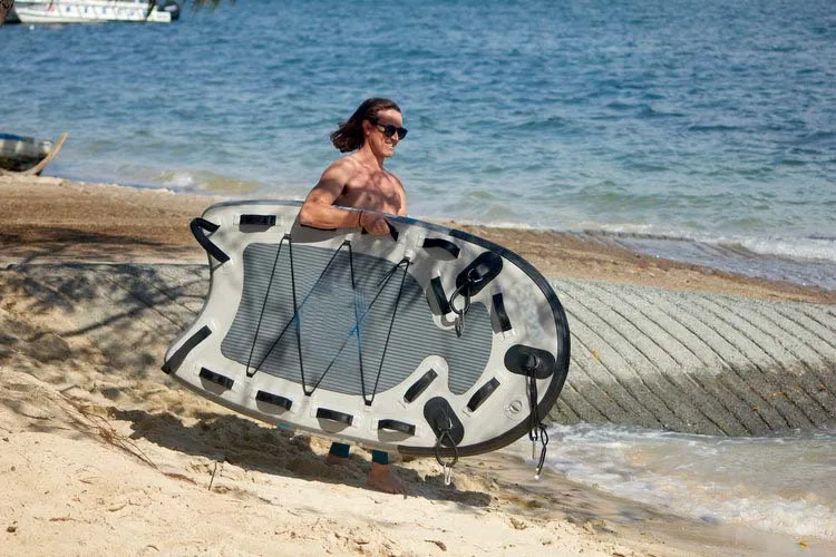 EU-Lager Aufblasbares Bodyboard Professioneller Notfall-Wasserrettungsschlitten Schwimmende Wassermatte Jet-Ski-Schlittenbrett für Wassersport – Detail 8