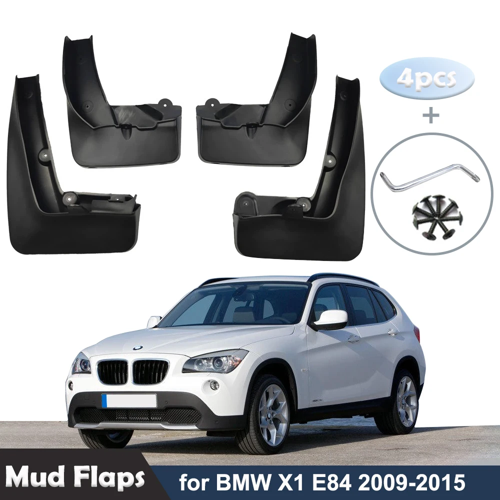 

4PCS Car Front Rear Mudguards Cover Mud Flaps Splash Guards for BMW X1 E84 2010-2015 Mudguard Fender Mudflap Wheel Guards