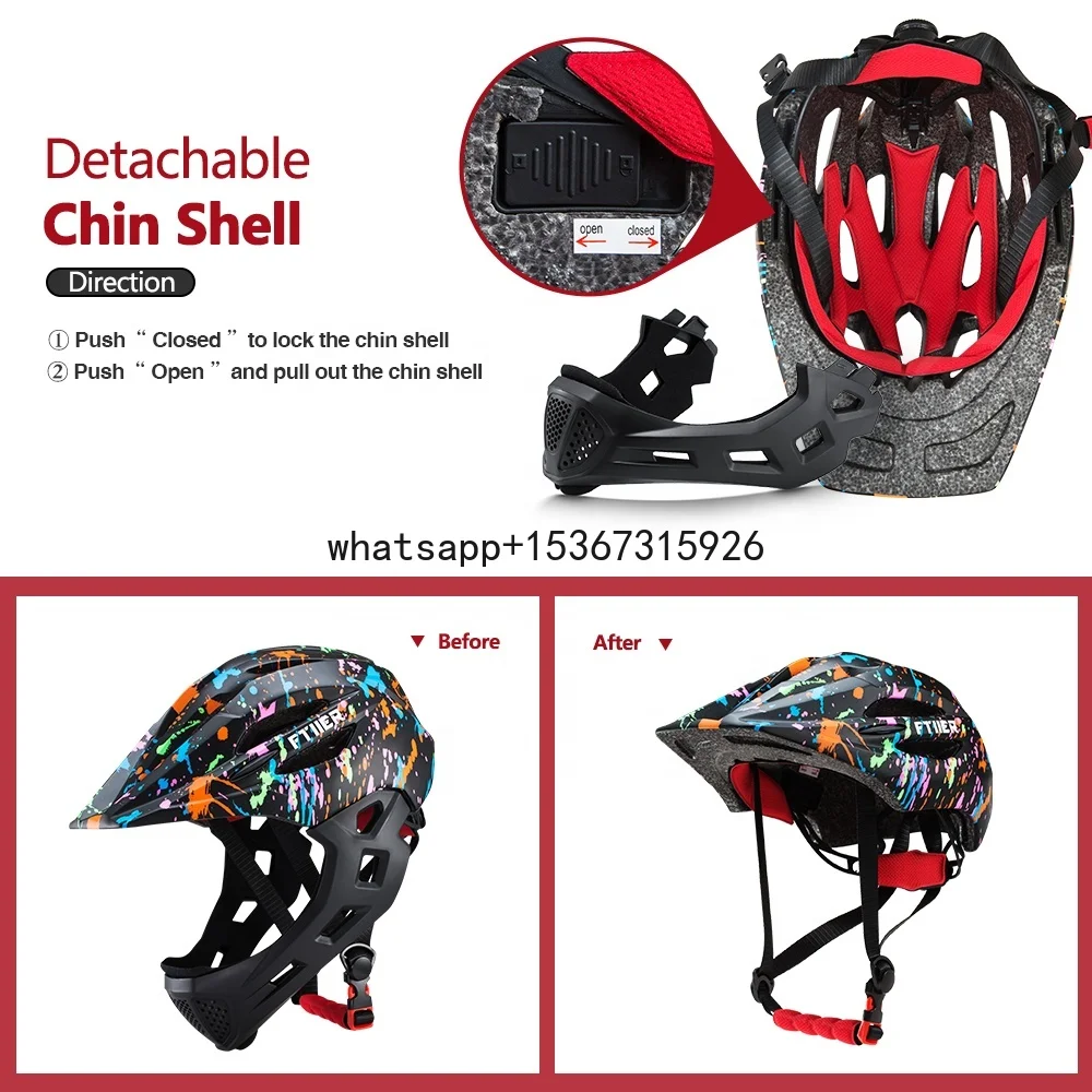 Children's balance car full face helmet bicycle skating bicycle helmet removable 2020