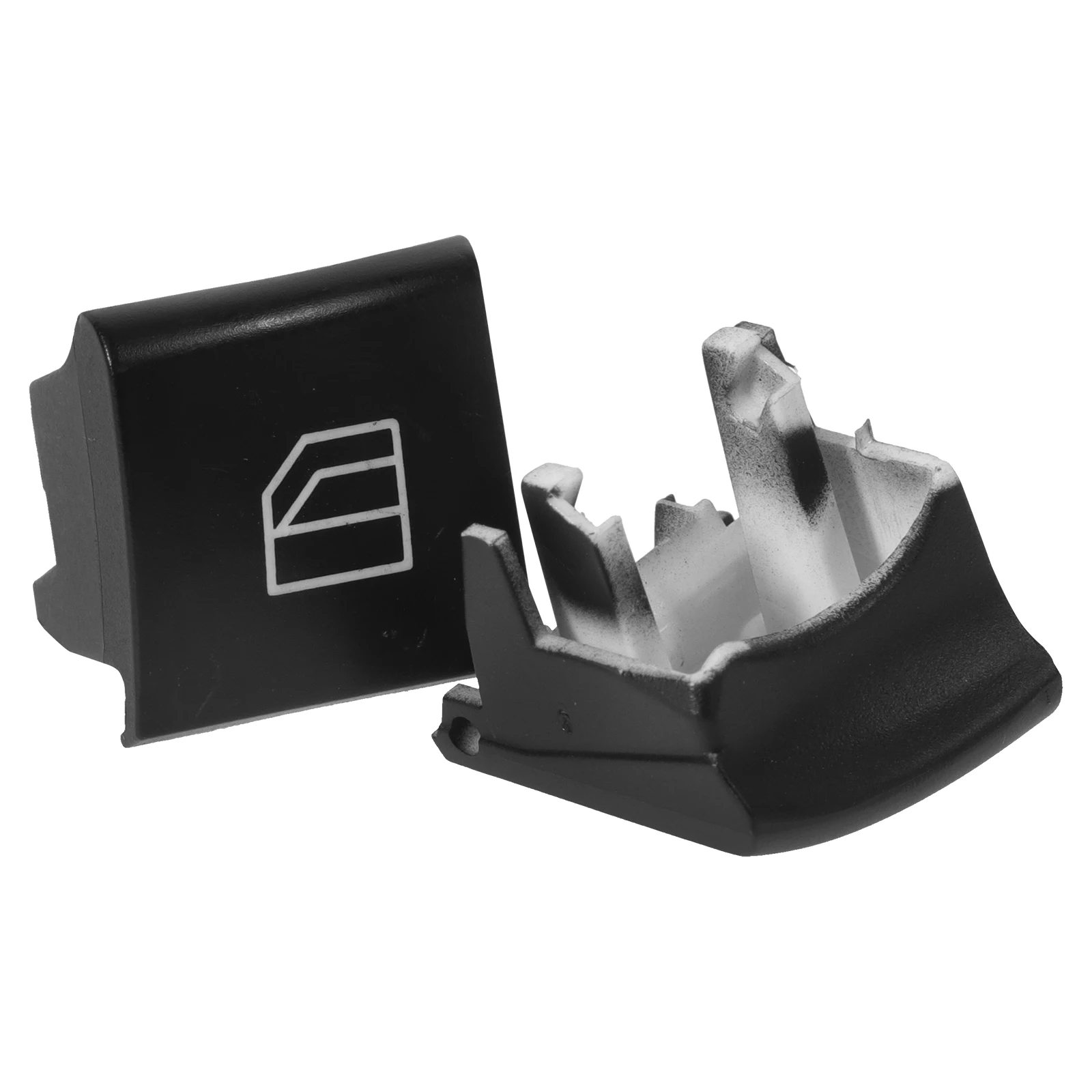 

2 Pcs Window Glass Lift Switch Button Cover Trim for Car Interior Left Right