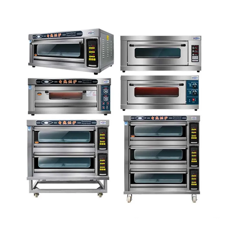 Hot Sale Baking Oven Electric Commercial Bread Bakery Oven Automatic 1/2/ 3 Stainless Steel Provided Cooking Equipment 36 KX