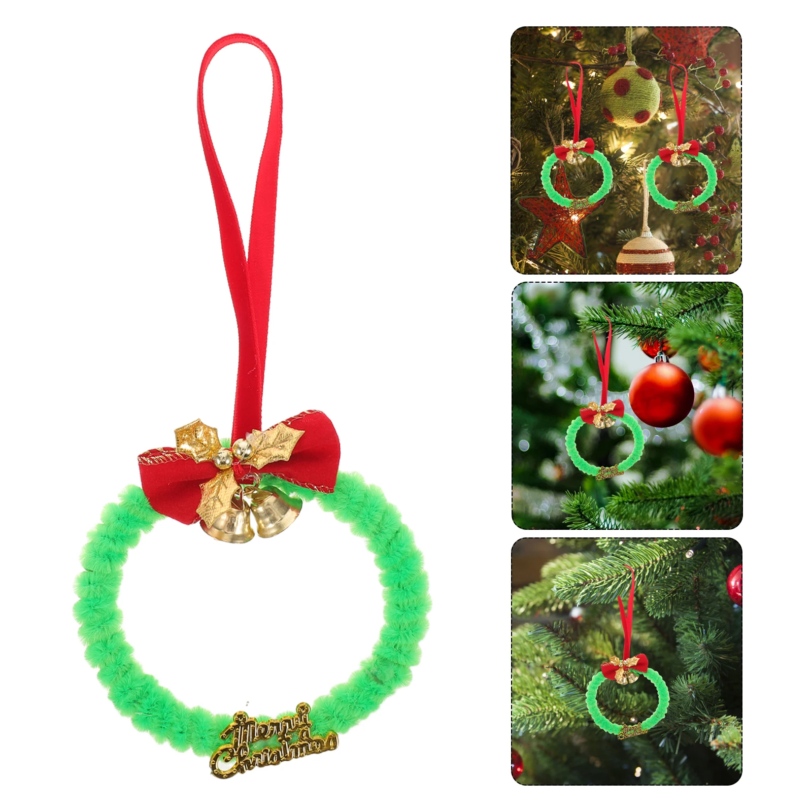 

12 Pcs Christmas Decorations Artificial Wreath Hanging Greenery Holiday Ornament Festive Door Wreaths