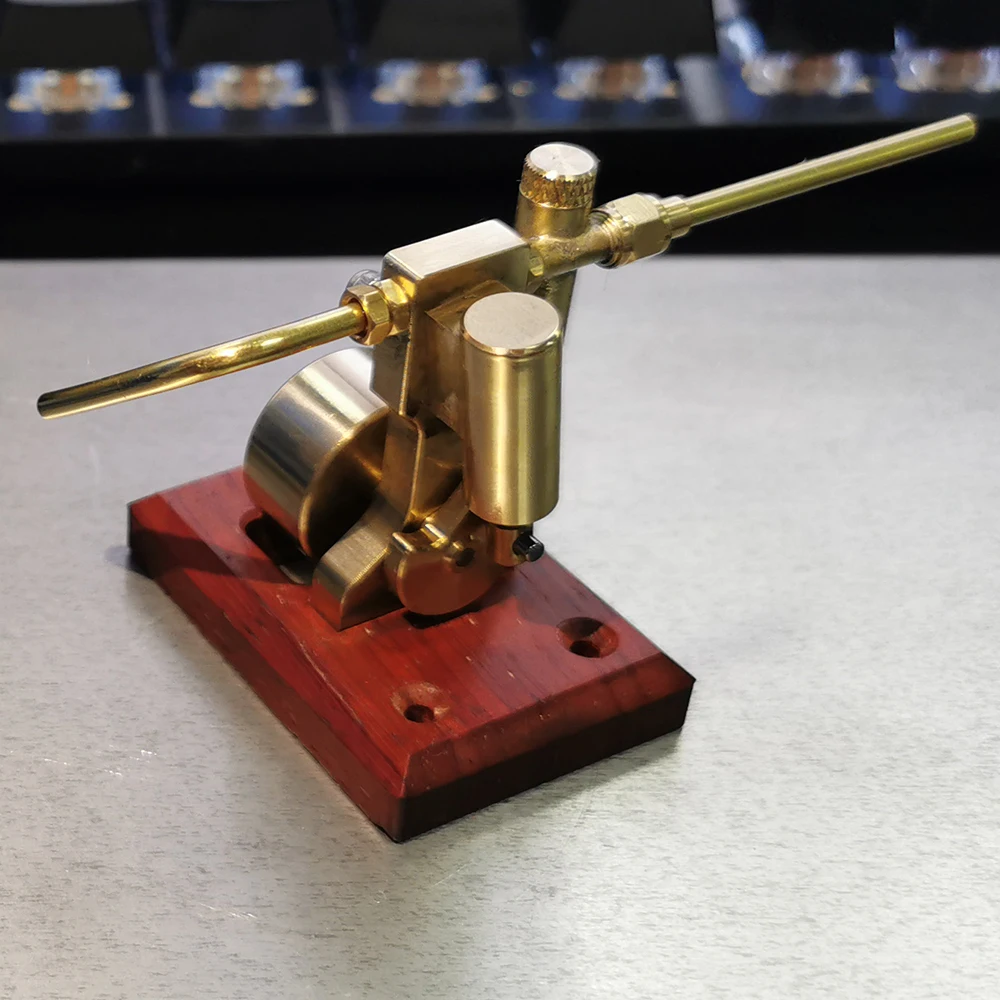 Mini Single Cylinder Swing Steam Engine Model Brass Steam Engine RC Engine Toy Physical Science Experiment Model Kit