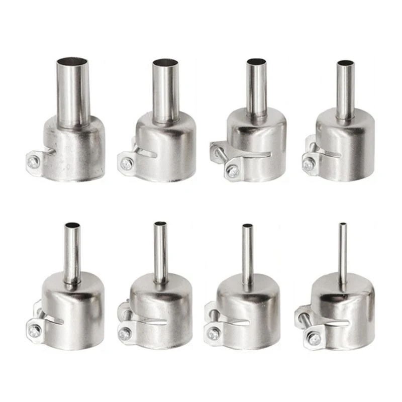 

652F 8pcs/Set Nozzles Kits for Air Pumps Type Hot Air Soldering Station Repair Tool Effectively Avoid Hot Air out