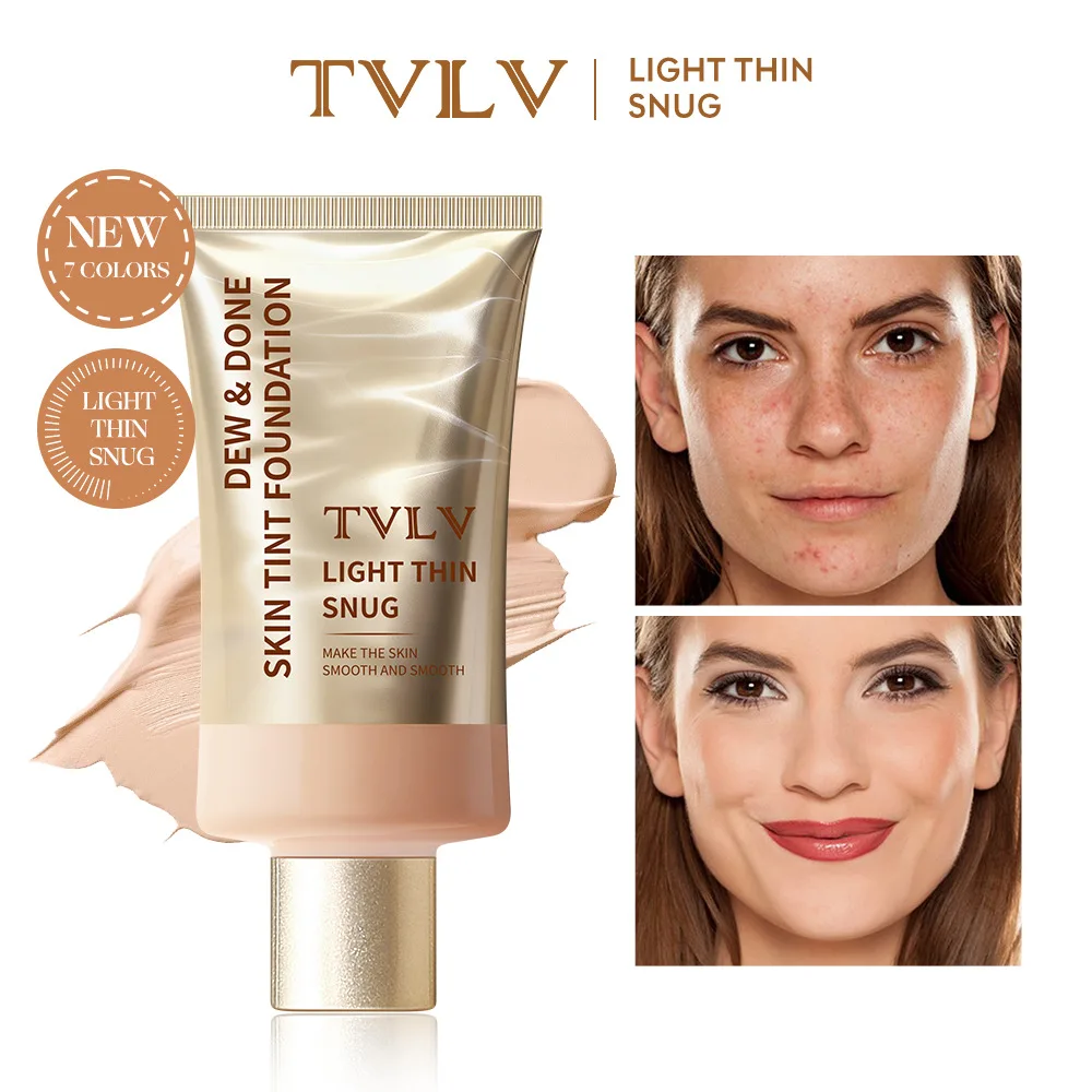 No-Makeup Cream, Tinted Moisturizer, Natural Long-Lasting Moisturizing and Brightening Concealer, Brightening Fake-No-Makeup Liquid Foundation