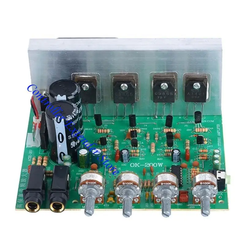 N84B OK200W 2 Amplificadores canales Tablero terminado Air refrigerado por aire y bajo ajuste