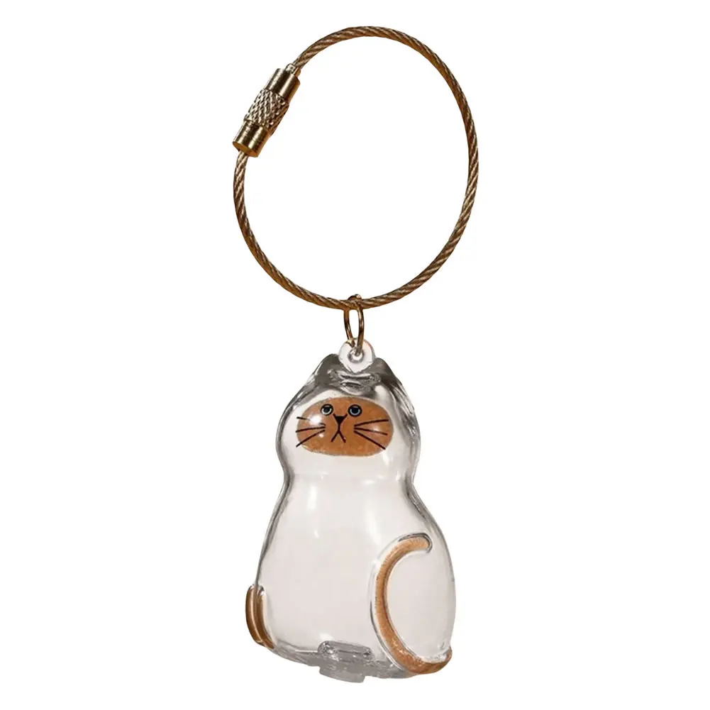 المفاتيح للحقائب قلادة القط الشعر تخزين المفاتيح صندوق ظهره حقيبة القط الحيوانات الأليفة القط الشعر المفاتيح لطيف حلقة رئيسية الحيوانات الأليفة التذكارية #5